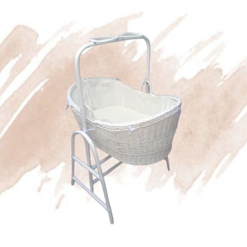 Mandalika Bassinet / Keranjang Bayi Rotan / tempat tidur bayi rotan / bassinet rattan / keranjang ba
