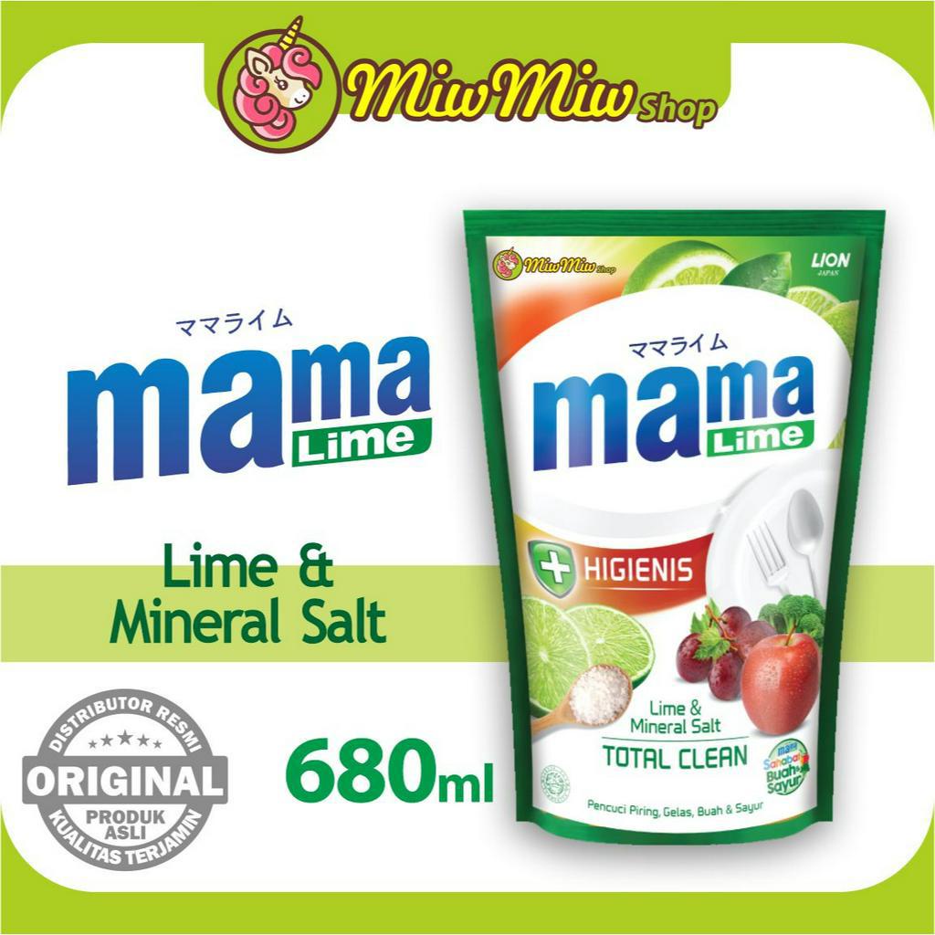 MAMA LEMON &amp; MAMA LIME Cairan Pencuci Piring Refill Jumbo