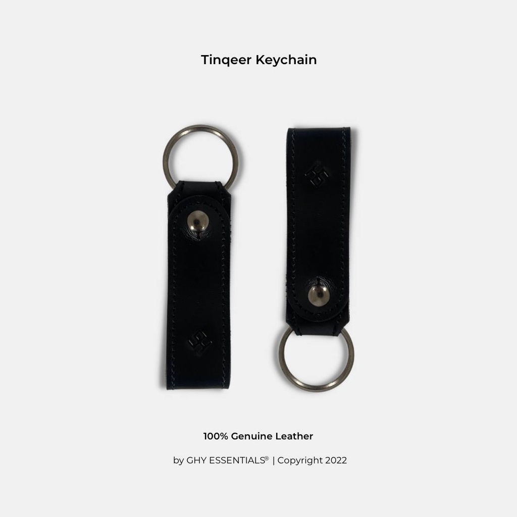 GHY ESSENTIALS Gantungan Kunci Kulit Asli - Tinqeer Keychain