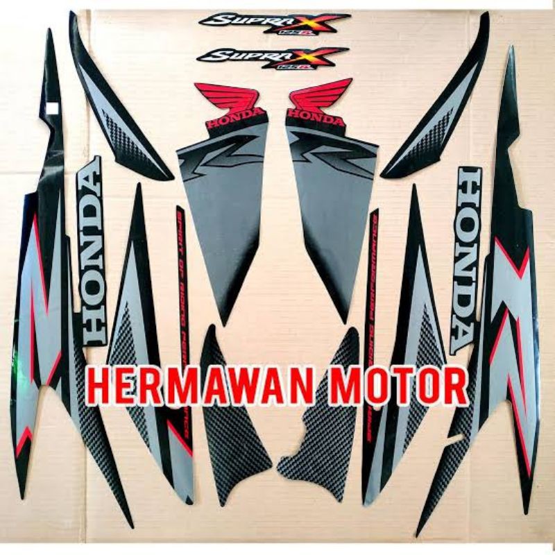 striping sticker supra x 125 R 2007