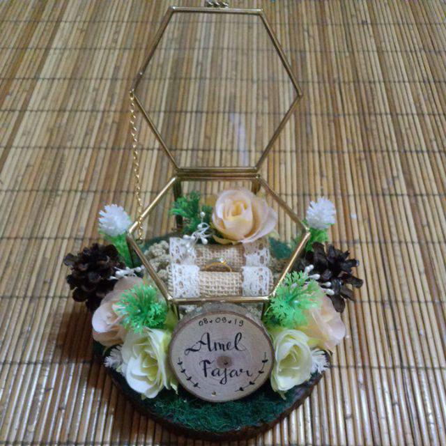 Tempat Cincin Rustic Model O Untuk Seserahan Pernikahan, Lamaran Atau Tunangan