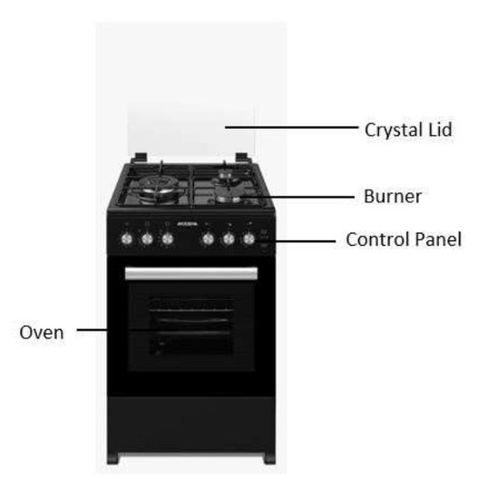 FREE STANDING MODENA  KOMPOR DAN OVEN MODENA FC 8533 L