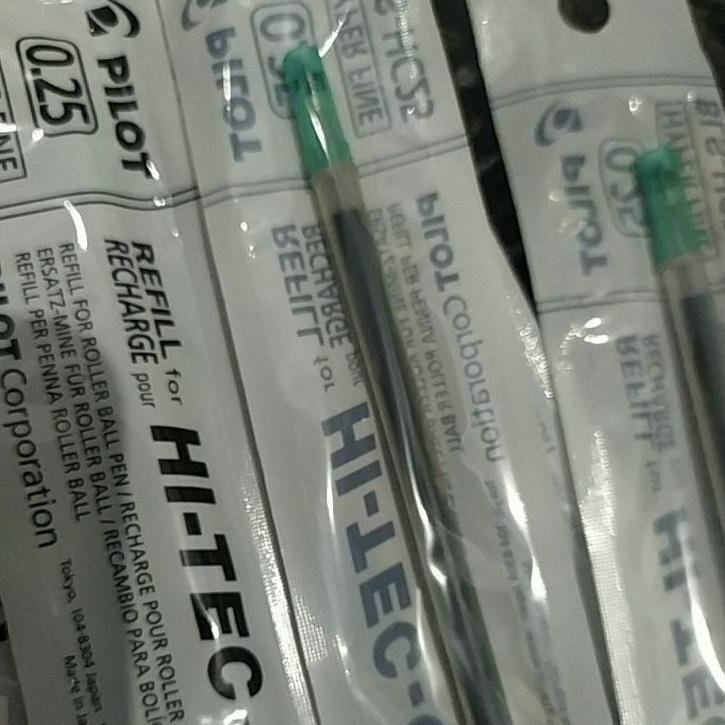 

[KODE ZW077] refill Hitec pilot 0.3 0.4 0.25 mm pen makna hitam dan biru refill hi tech pilot satuan isi ulang hi tech