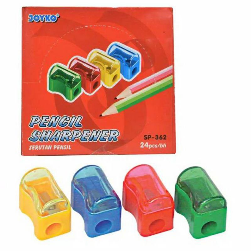 Rautan Pensil Joyko SP-362 - Serutan Pensil Warna Sharpener Mini Kecil