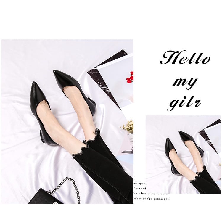 - Sepatu Kerja wanita Balet Runcing RS04