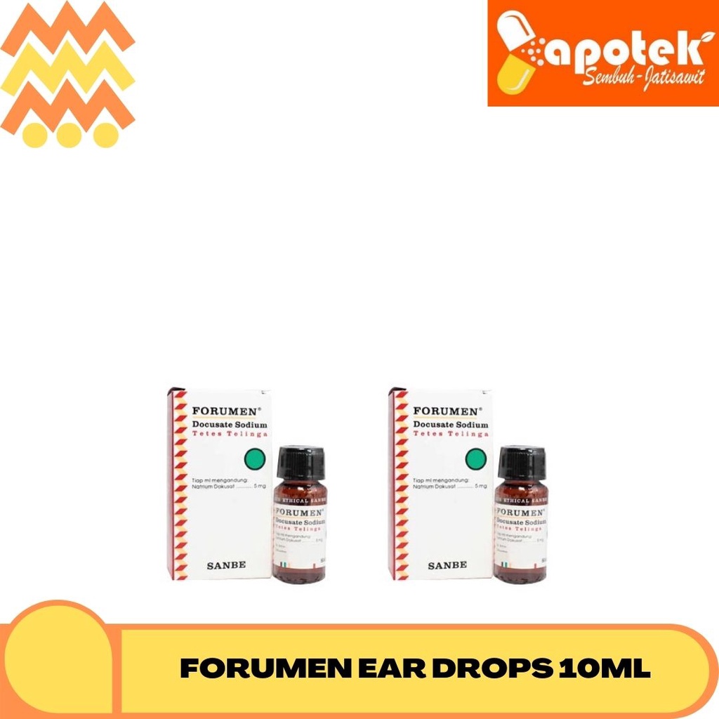 Jual FORUMEN EAR DROPS 10ML TETES TELINGA Shopee Indonesia