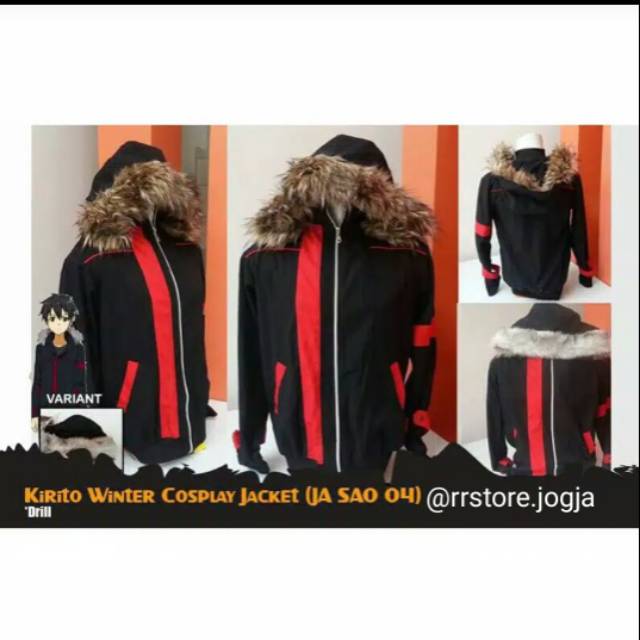 Jaket Kirito SAO Winter Cosplay