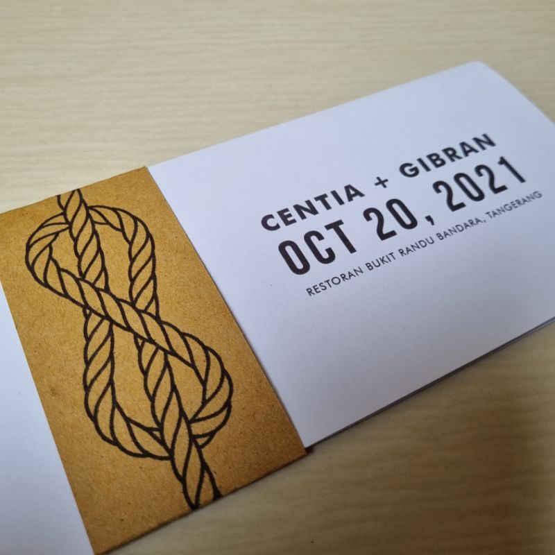 undangan pernikahan tema sabuk pelaut