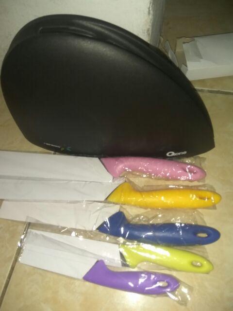 Oxone Ox-606. Pisau Set Rainbow Knife Set. Bahan Stainless Steel. Isi 6 Pcs