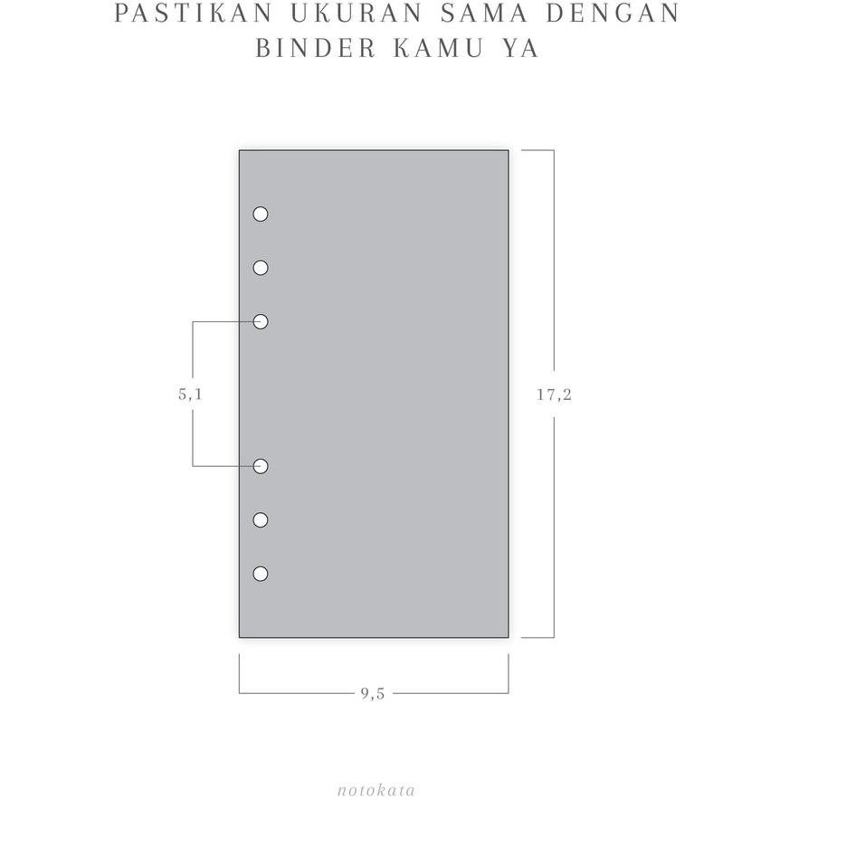 

Best Terlaris 6CS9U A6 - Loose Leaf Grid Kotak by Notokata W75 Model Terkini