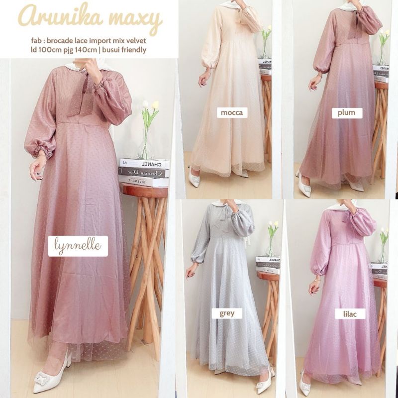 Arunika Maxi - Dress - Longdress - Maxi - Dress Tile - Maxi Tile - Gamis Tile - by Lynnelle