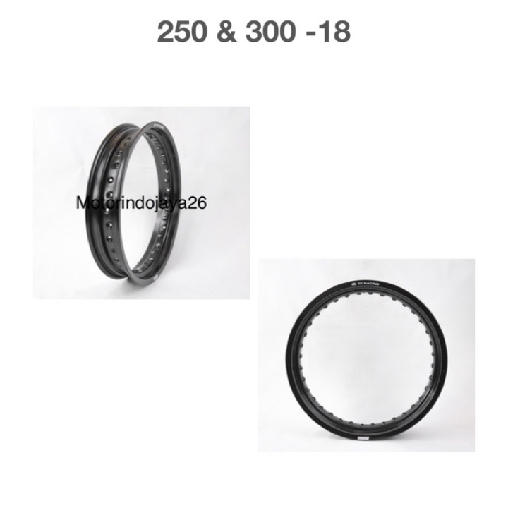 velg Set Ring 18 250 300 TK Racing velg almunium depan belakang Ring 18 250 300 TK Racing Original B