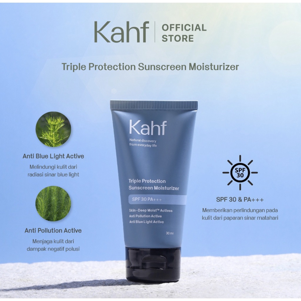 KAHF Triple Protection Sunscreen Moisturizer 30ml