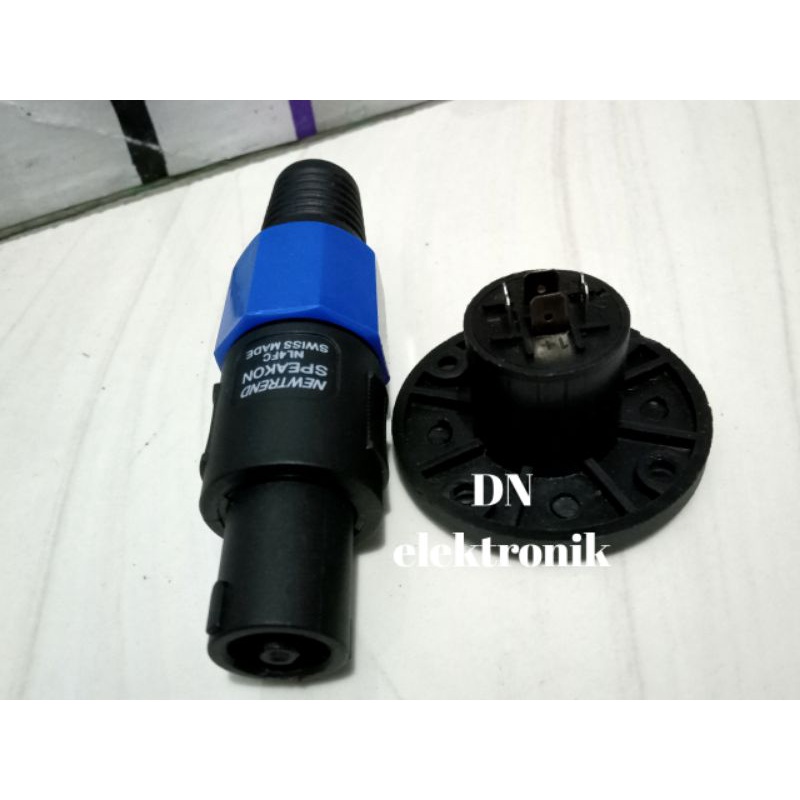 Jek spikon + soket body bulat  spikon satu set