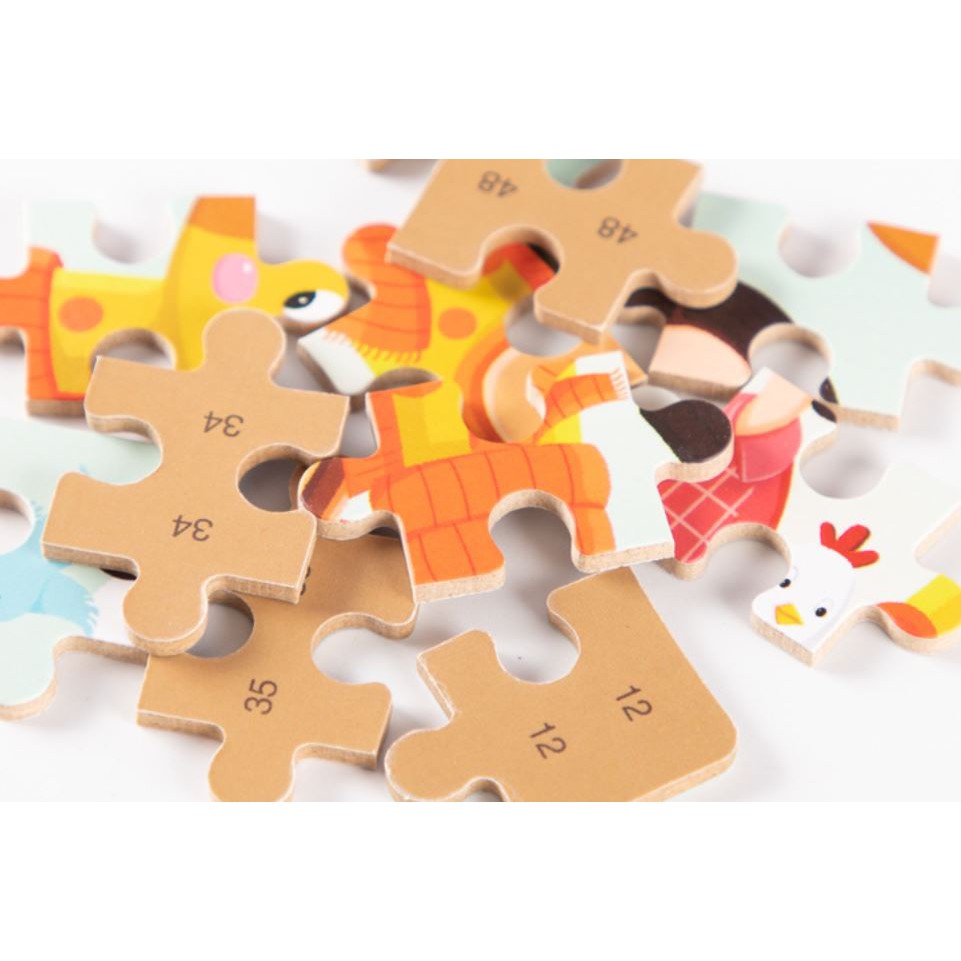 TweedyToys - Mainan Edukatif / Puzzle Kayu / Jigsaw Puzzle 120 Pcs Lucu