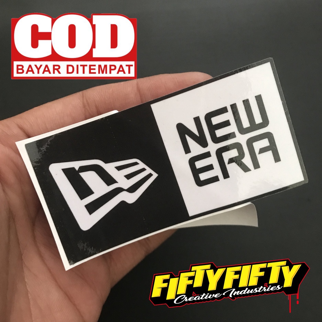 Stiker Print Cut New Era Stiker Printing Laminasi Glossy Stiker Motor Mobil Helm Sudah Membentuk Pola Desain