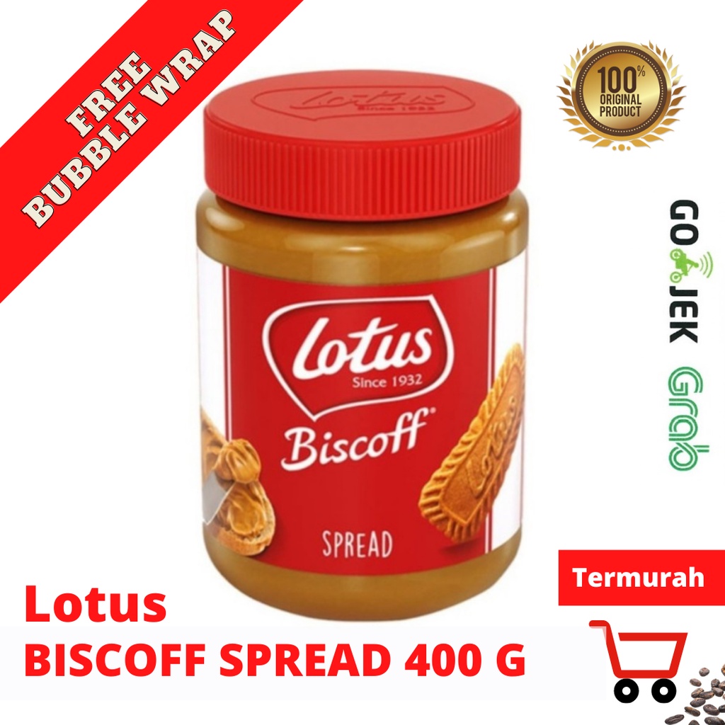 Lotus Biscoff Smooth Spread 400 Gram | Selai Biskuit Premium Speculoos