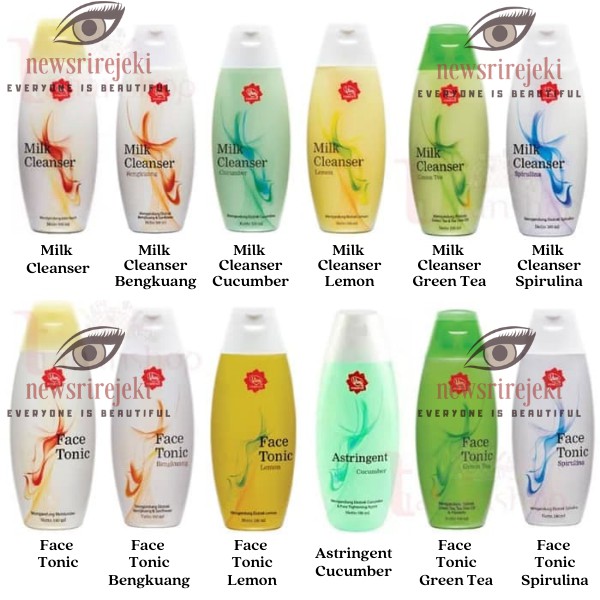 VIVA Milk Cleanser dan Face Tonic 100ml Susu Pembersih | Toner Penyegar
