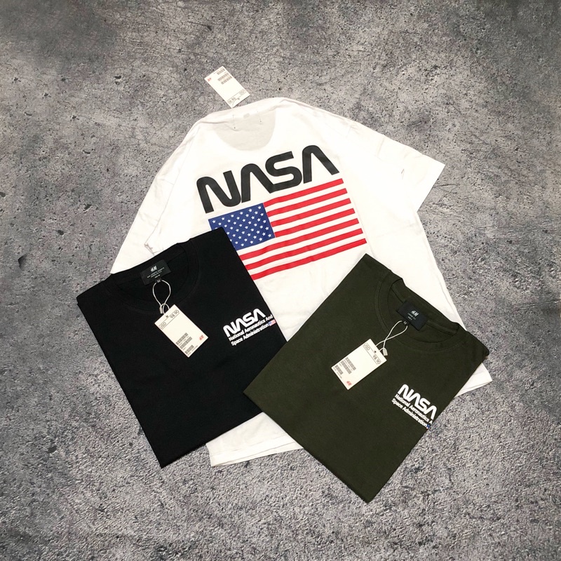 KAOS NASA H&M FLAG - HNM NASA TSHIRT - AMRY TEES NASA MIRROR 1:1 ORI TERMURAH