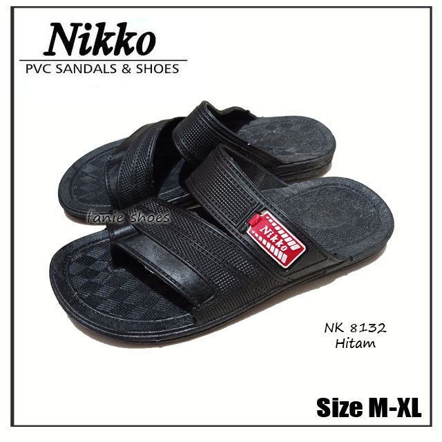 Nikko 8132 38-43 M-XL Sandal Pria Karet Sehari-hari / Sandal Santai / Sandal Bapak