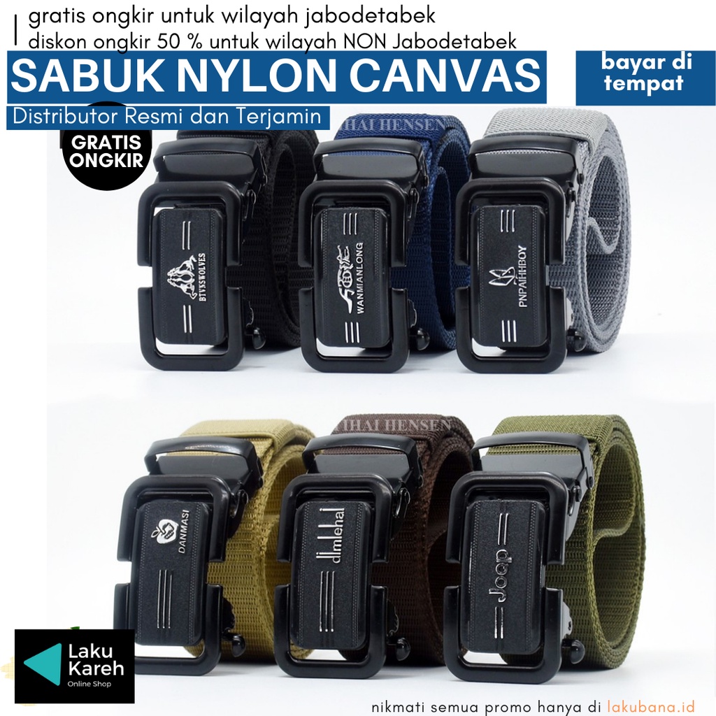 Sabuk Nylon Canvas - Canvas Nylon Belt