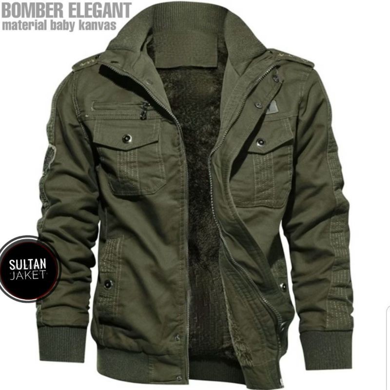 ELEGANT BOMBER || JAKET BOMBER PRIA Size M-XXL