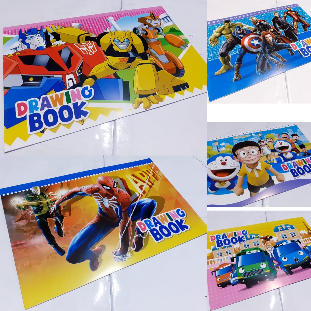 

AS888 - BUKU GAMBAR ANAK UKURAN A4 ISI 5 BUKU KARAKTER KARTUN. KUALITAS KERTAS PREMIUM