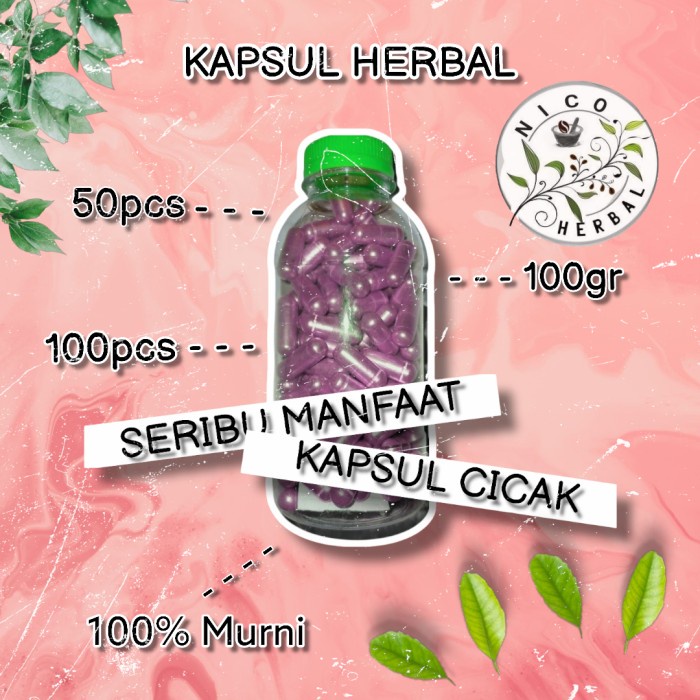 

Kapsul Bubuk Cicak Seribu Manfaat Murni 100pcs