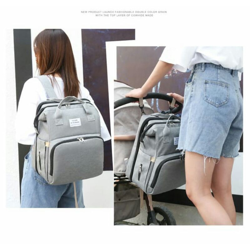 MARKAS MS1425 Tas Perlengkapan Bayi Multifungsi 2in1 Kasur Tidur Tas Ransel Diaper Bag