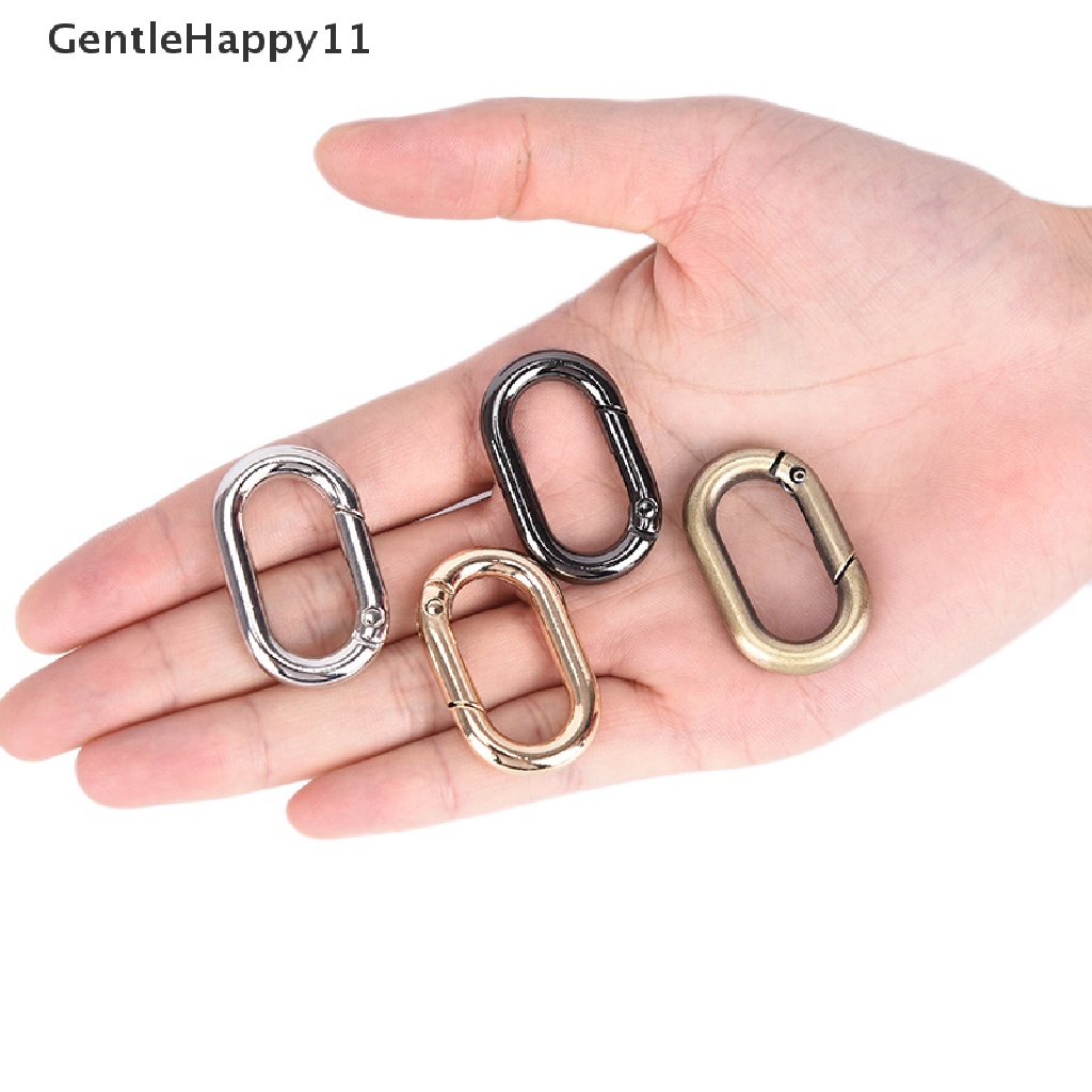 Gentlehappy 5PCs / Set Kait Snap Bentuk O Bahan Alloy Untuk Outdoor