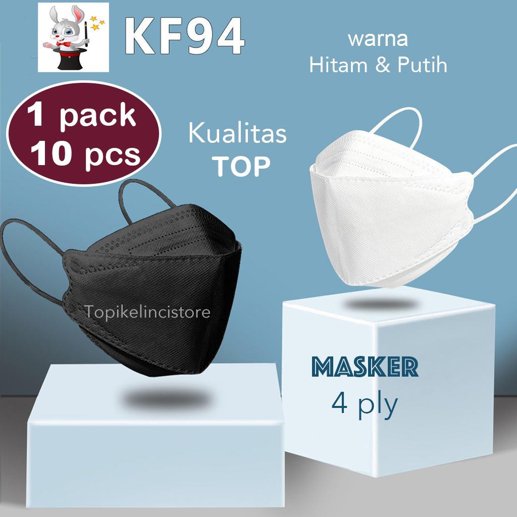 Masker KF94 4ply model convex masker 4D impor KF 94 disposable facemask