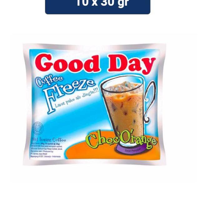 

DFE【 Good Day Freeze Choc'O'Range 30gr x 10 Pasti Laris