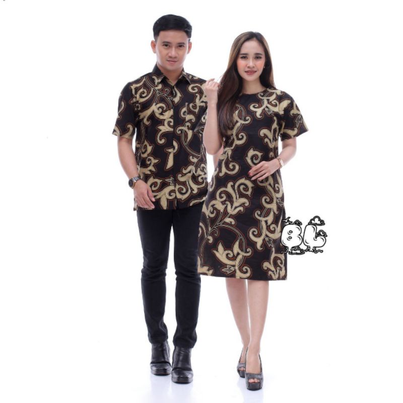 [ COD ] COUPLE TERBARU BATIK KELUARGA HITAM DRESS MURAH KELUARGA