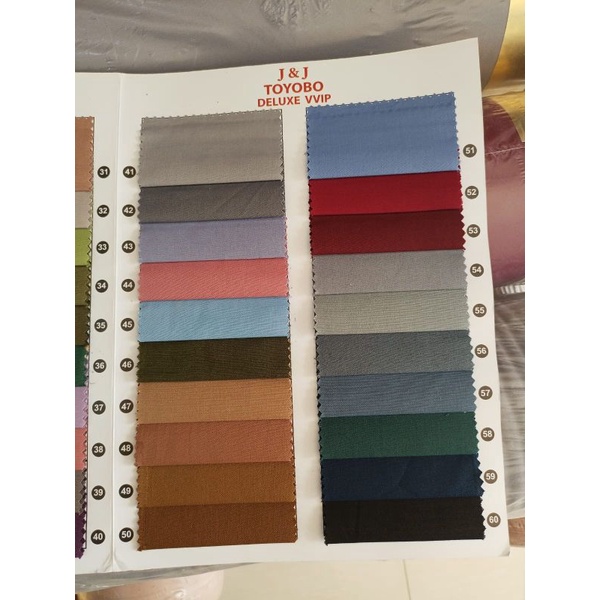 KAIN TOYOBO JJ DELUXE VVIP METERAN