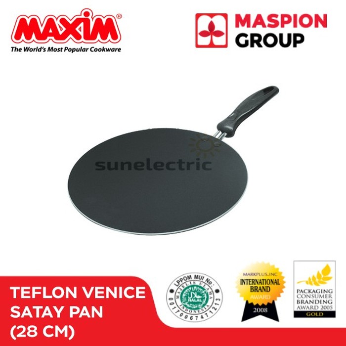Wajan Pemanggang Ikan  Sate Teflon 28 cm MAXIM Venice Satay Pan