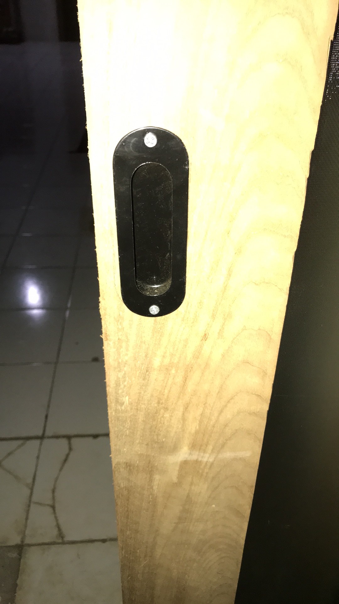 Handle Pintu Geser Sliding Oval Black Dolomite Cm 2203