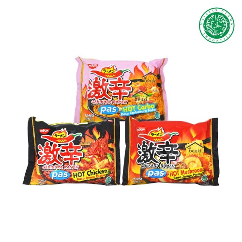 Mie Instant Ramen Nissin Gekikara torikara  Pas HALAL Jepang HALAL PROMO MURAH