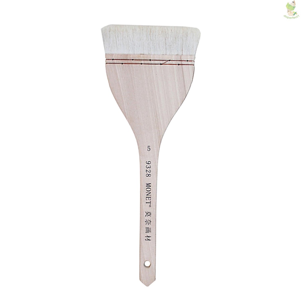 Paint Brush Watercolor Painting Brush Wool Brush Wooden Handle For Gouache Oil Painting Art Supplies | Shopee Indonesia
