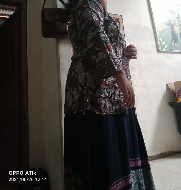 Blus Davina Daun Lawasan Baju Batik Atasan Wanita