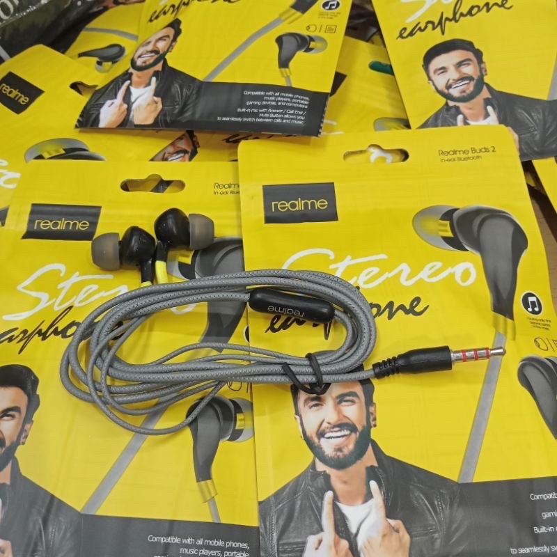 BOS - HF REALME BUDS-2 RM-130 STEREO IN-EAR EARPHONE HANDSFREE HENSET BUDS2