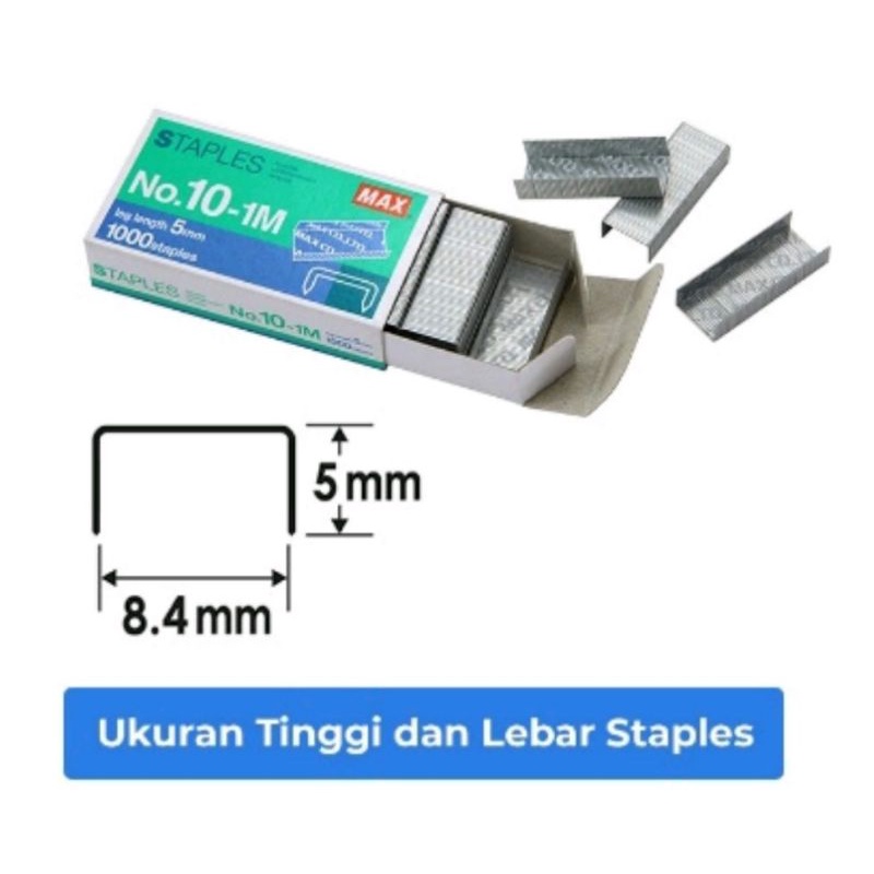 

1 PAK ISI/REFIL STAPLES NO 3/NO 10