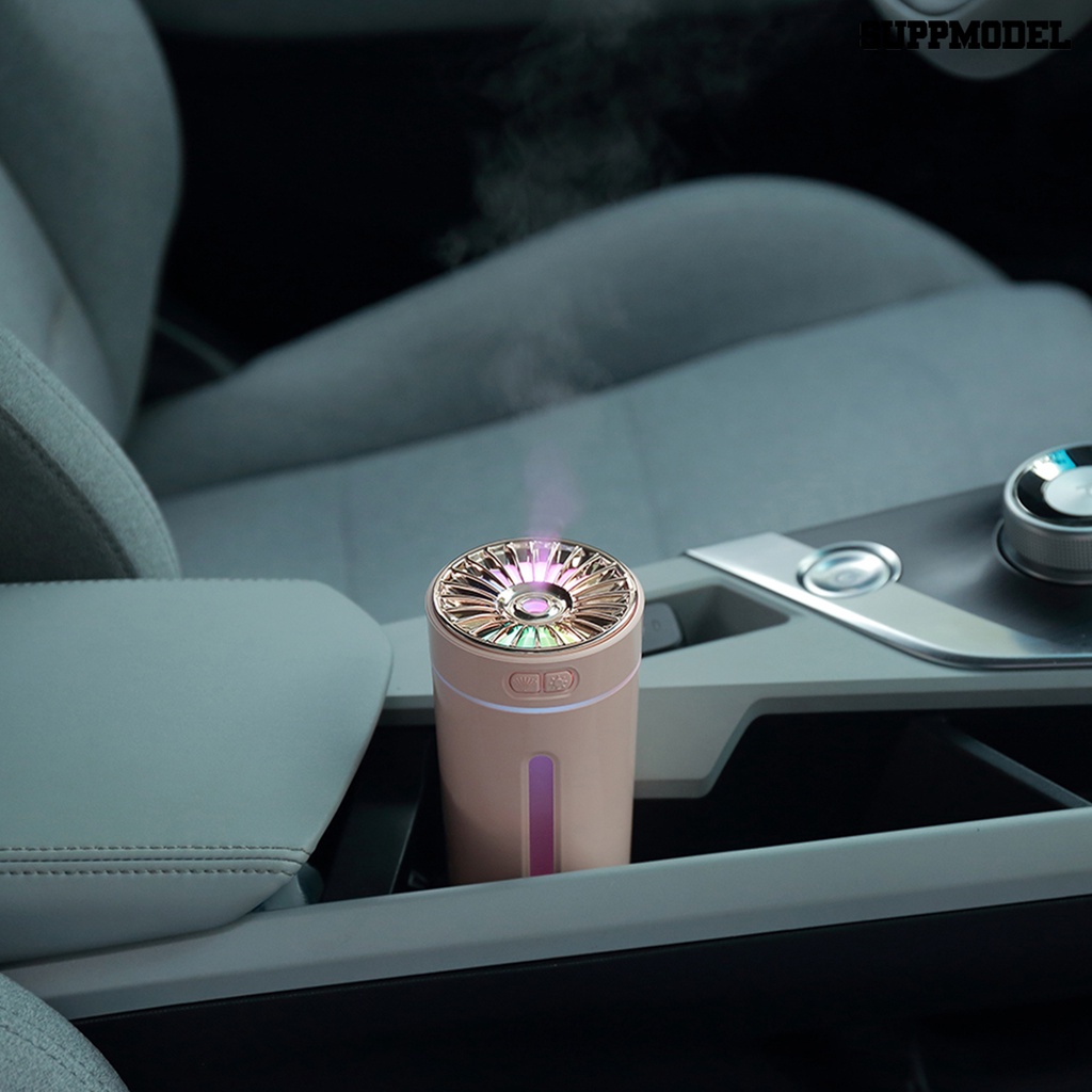 Suppmodel Air Humidifier / Diffuser Aroma Terapi USB Portable Dengan Lampu Warna-Warni Untuk Mobil