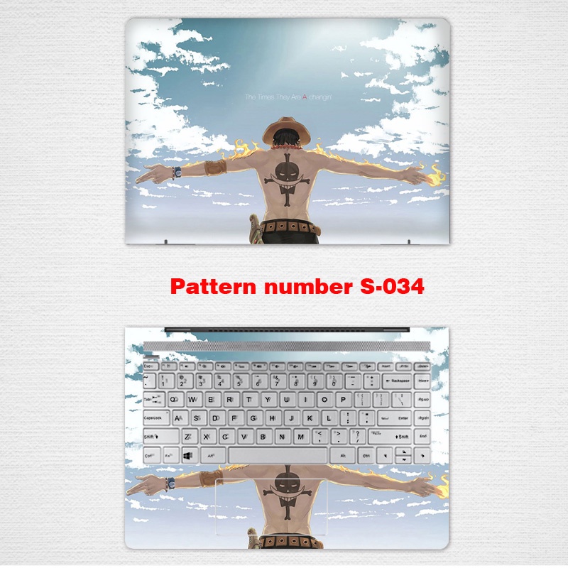 2pcs Stiker Pelindung Laptop one Piece 12 13 14 15.6 Inch Lenovo Ideapad 320-14 G40 Ldeapad 330 S145