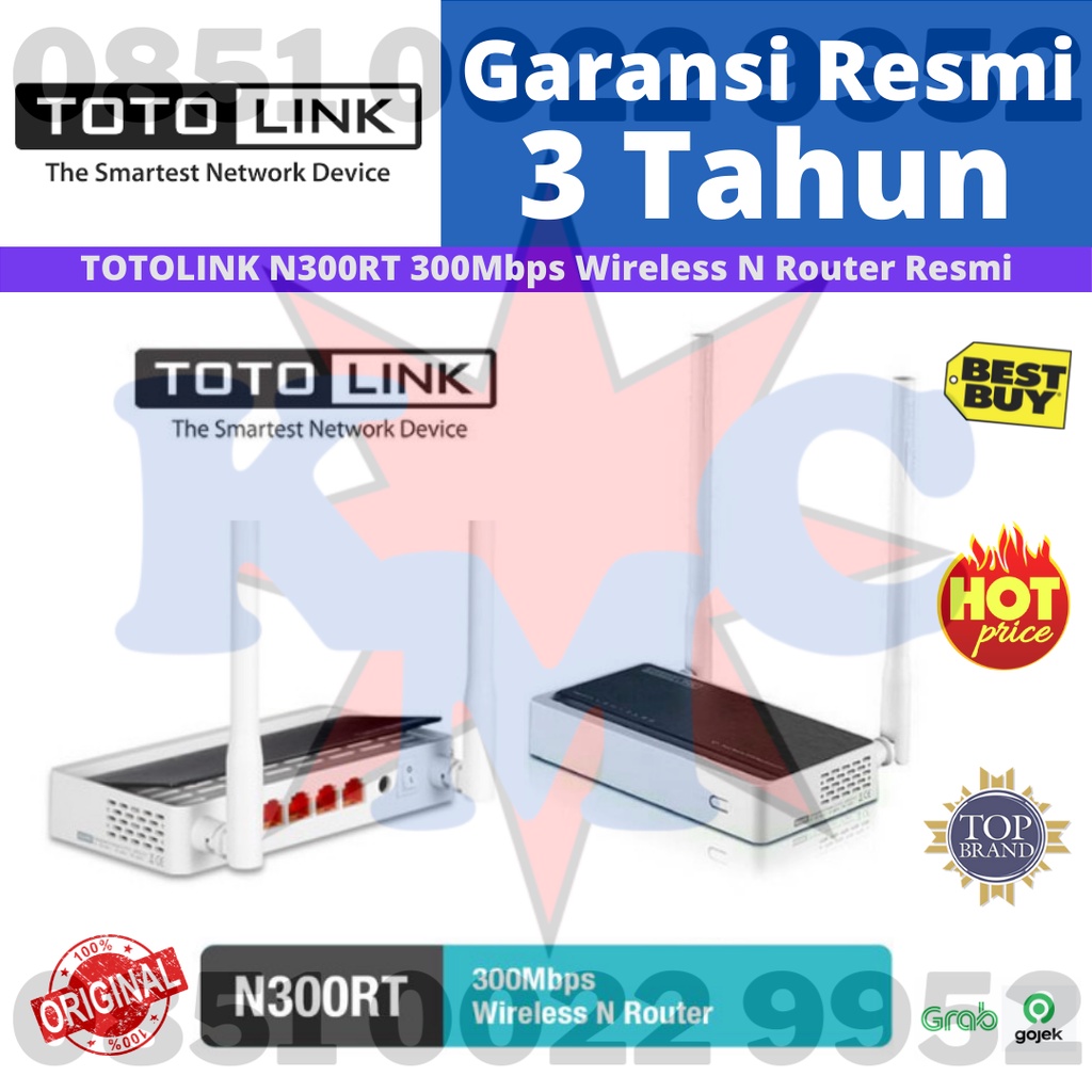 TOTOLINK N300RT Router 300Mbps Wireless 2 Antena ( Korea )