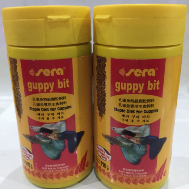 Sera Guppy Bit 250ml Pakan Ikan Guppy Shopee Indonesia