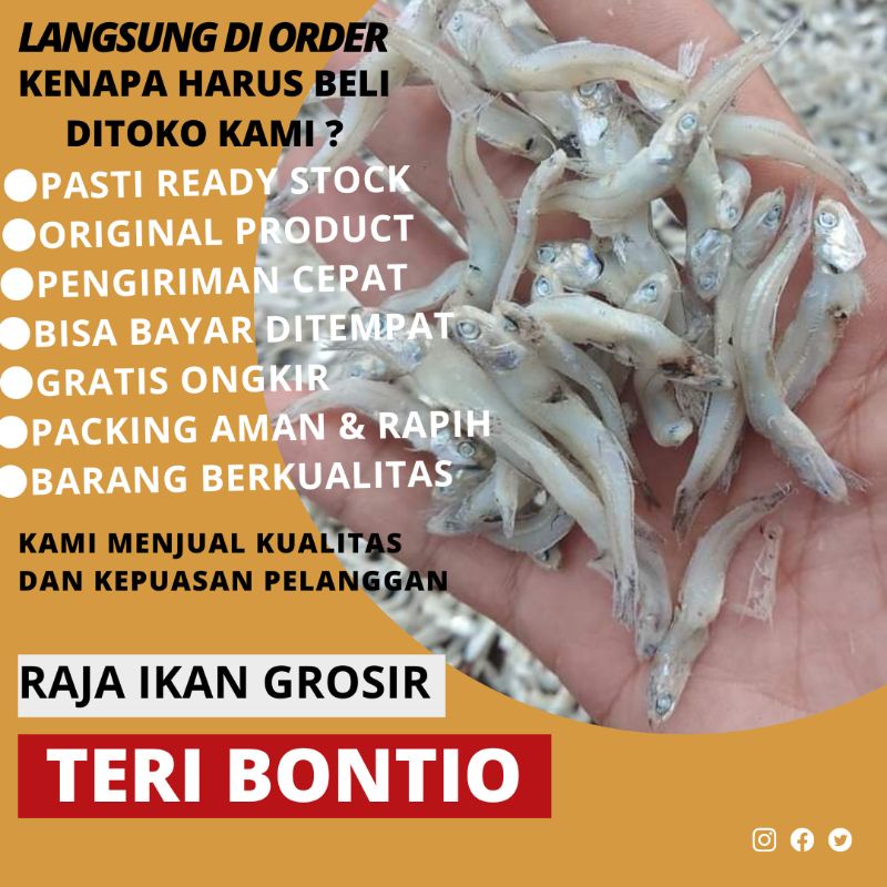 

IKAN ASIN TERI BONTIO BAGUS 100 GRAM