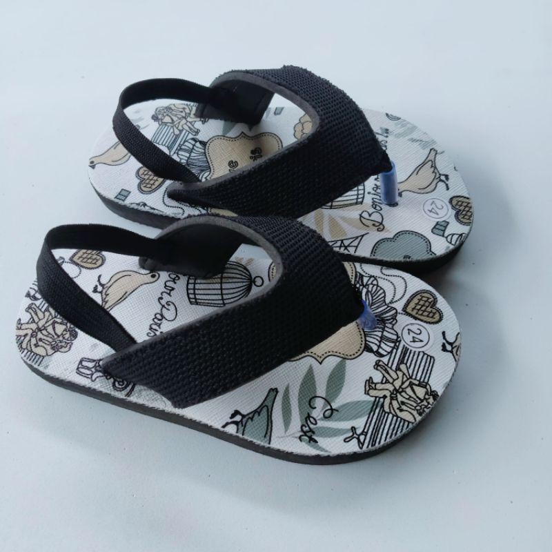 Sandal anak baby lucu tali belakang