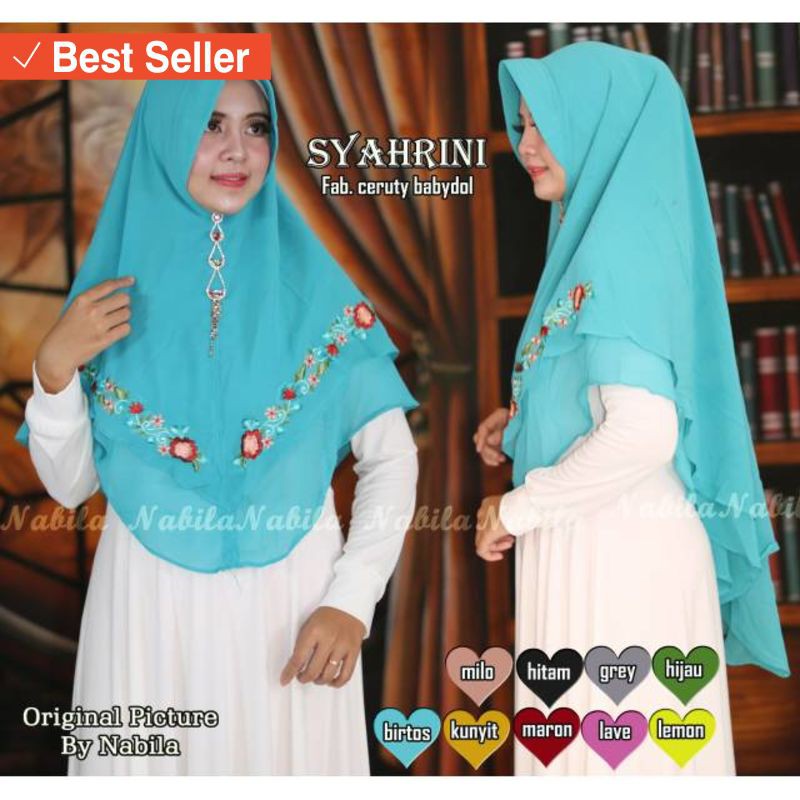 Hijab Viral Kekinian Model Trend Terbaru 2019 / KHIMAR  SYARI BORDIER SYAHRINI JILBAB KHIMAR