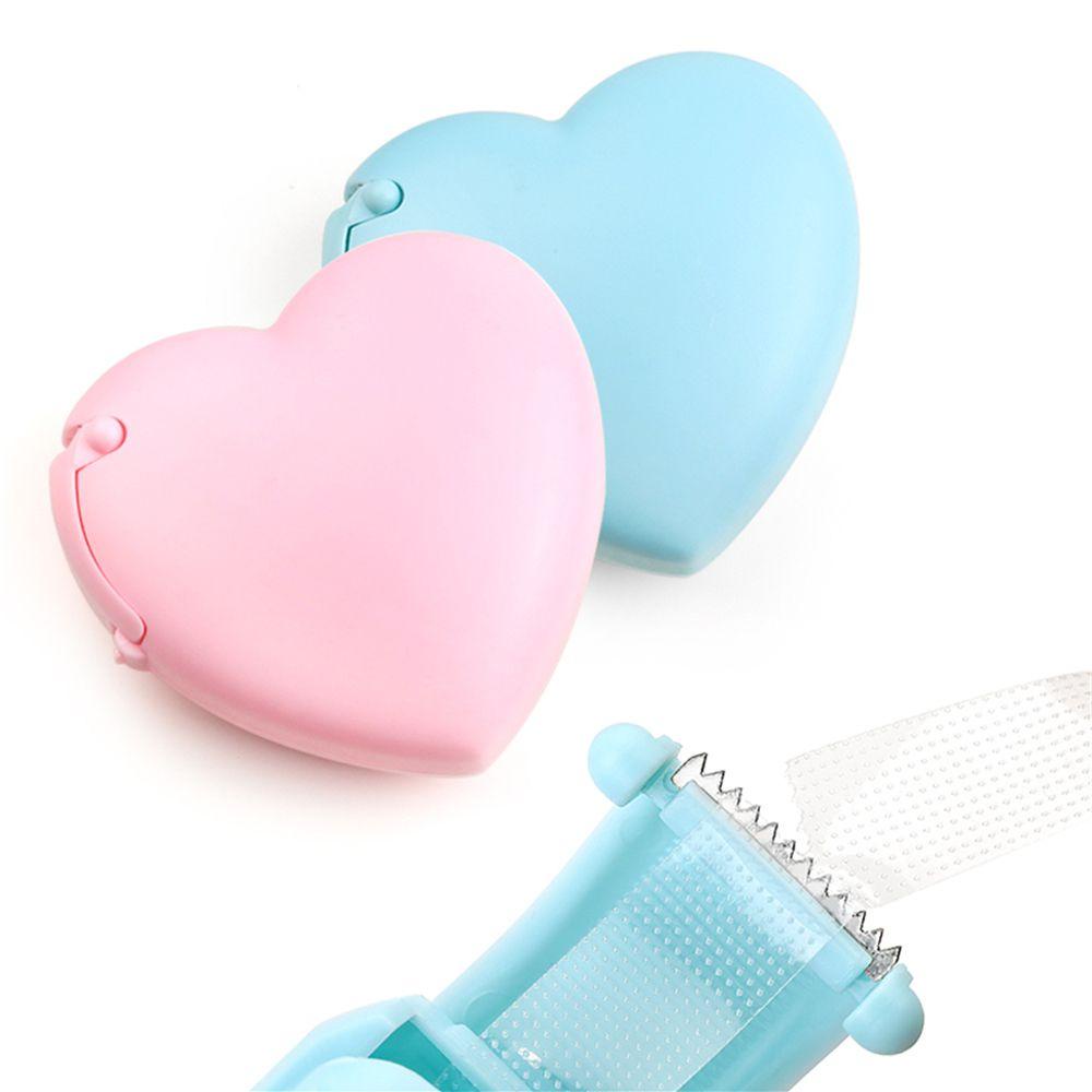 Preva Eyelash Tape Holder Pemotong Lakban Bulu Mata Bentuk Donat Hati Plastik Profesional