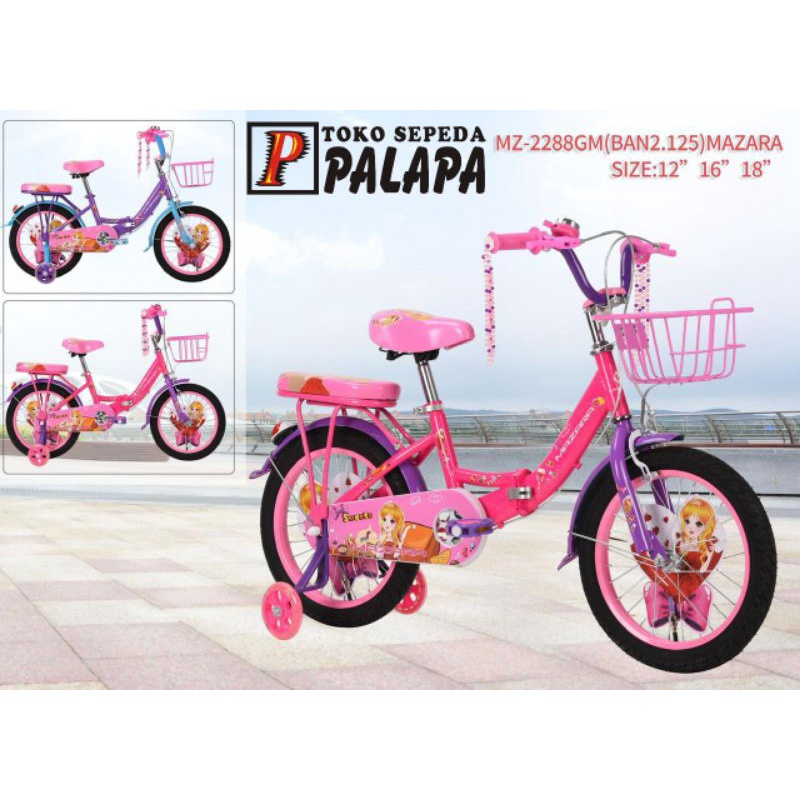 SEPEDA MINI LIPAT 16 & 18 MAZARA MZ 2288 GM Anak By Pacific